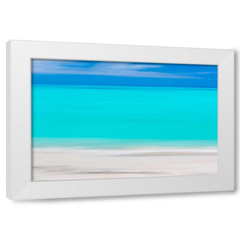 Tropical Abstract VIII White Modern Wood Framed Art Print by Mahan, Kathy