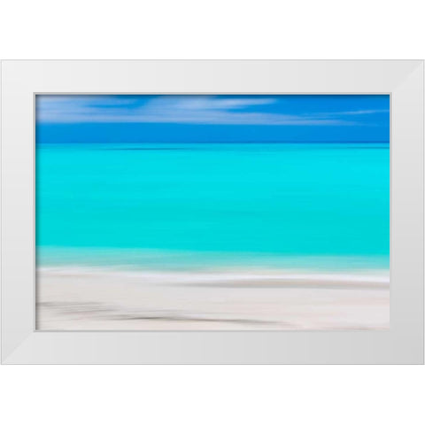 Tropical Abstract VIII White Modern Wood Framed Art Print by Mahan, Kathy