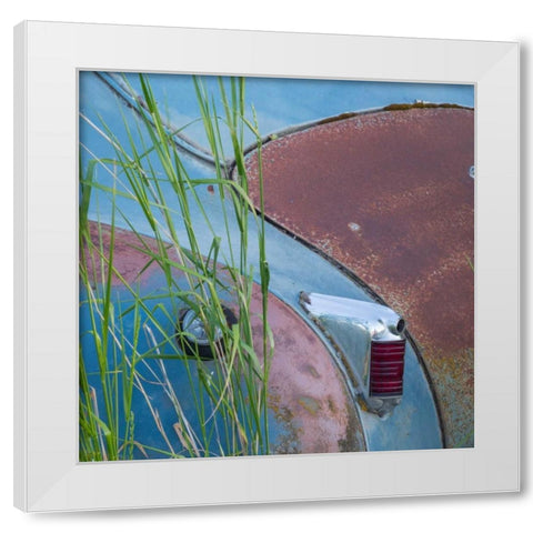 1947 Chyrsler I White Modern Wood Framed Art Print by Mahan, Kathy