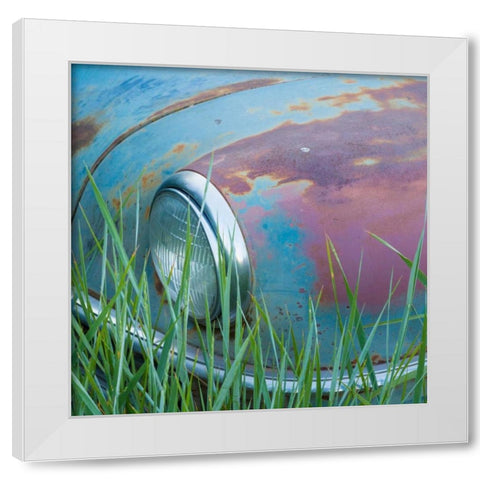 1947 Chyrsler II White Modern Wood Framed Art Print by Mahan, Kathy