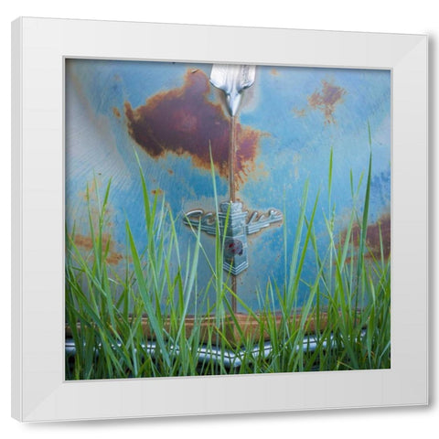 1947 Chyrsler IV White Modern Wood Framed Art Print by Mahan, Kathy