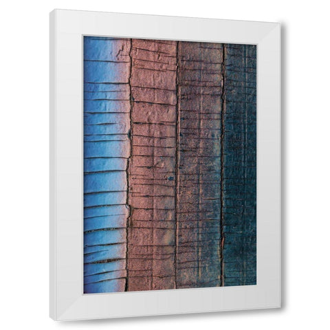 Weathered White Modern Wood Framed Art Print by Mahan, Kathy
