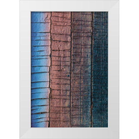 Weathered White Modern Wood Framed Art Print by Mahan, Kathy