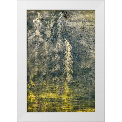 Paint on an Oil Drum I White Modern Wood Framed Art Print by Mahan, Kathy