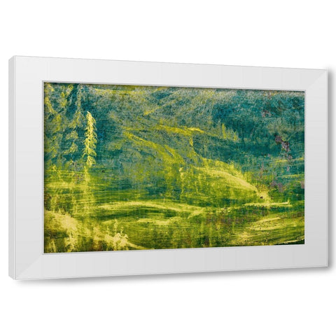 Paint on an Oil Drum IV White Modern Wood Framed Art Print by Mahan, Kathy