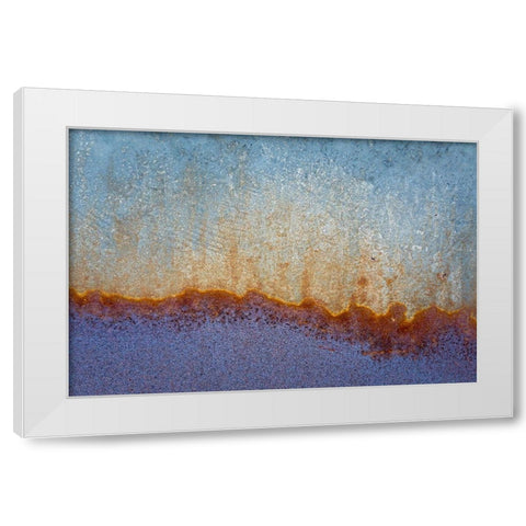 Metal Patterns I White Modern Wood Framed Art Print by Mahan, Kathy