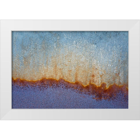 Metal Patterns I White Modern Wood Framed Art Print by Mahan, Kathy