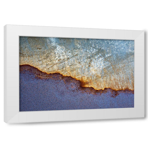 Metal Patterns II White Modern Wood Framed Art Print by Mahan, Kathy