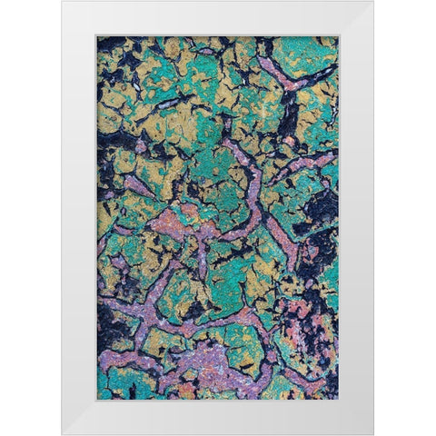 The Art of Peeling Paint I White Modern Wood Framed Art Print by Mahan, Kathy