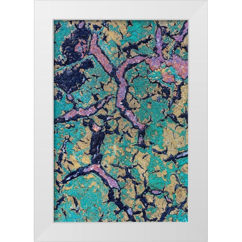 The Art of Peeling Paint II White Modern Wood Framed Art Print by Mahan, Kathy