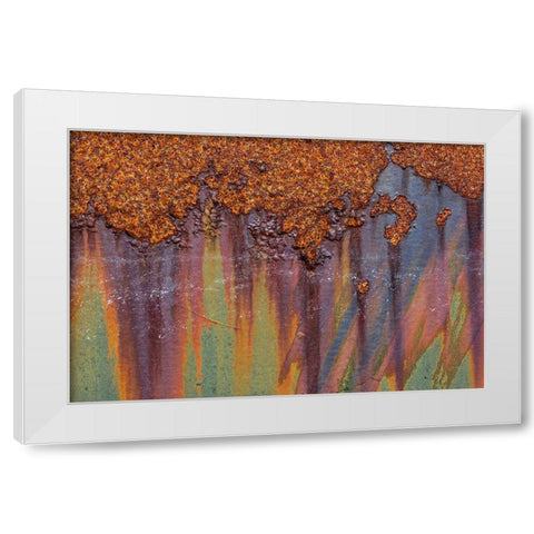 Rust I White Modern Wood Framed Art Print by Mahan, Kathy