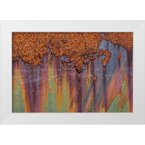 Rust I White Modern Wood Framed Art Print by Mahan, Kathy
