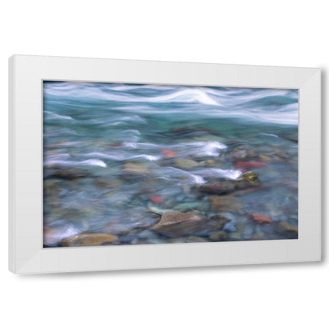 NF Skokomish River I White Modern Wood Framed Art Print by Mahan, Kathy