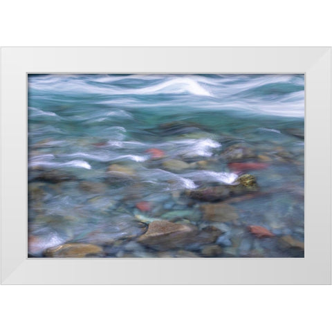 NF Skokomish River I White Modern Wood Framed Art Print by Mahan, Kathy