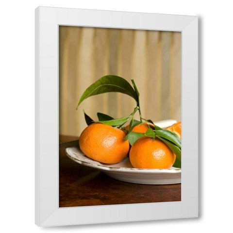 Oranges I White Modern Wood Framed Art Print by Millet, Karyn