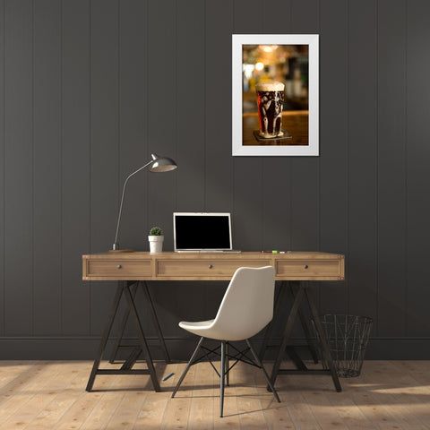 Happy Hour II White Modern Wood Framed Art Print by Millet, Karyn