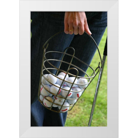 Golf I White Modern Wood Framed Art Print by Millet, Karyn