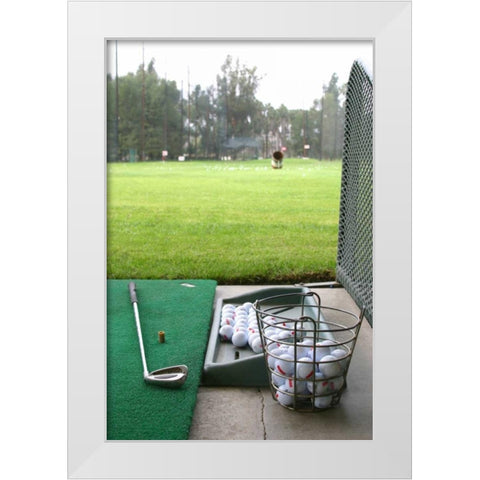 Golf II White Modern Wood Framed Art Print by Millet, Karyn