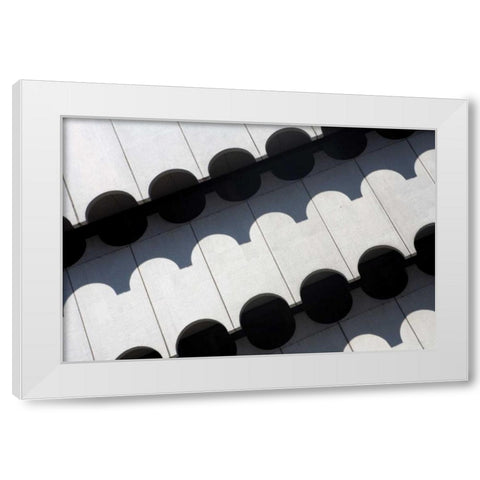 Shadows II White Modern Wood Framed Art Print by Millet, Karyn