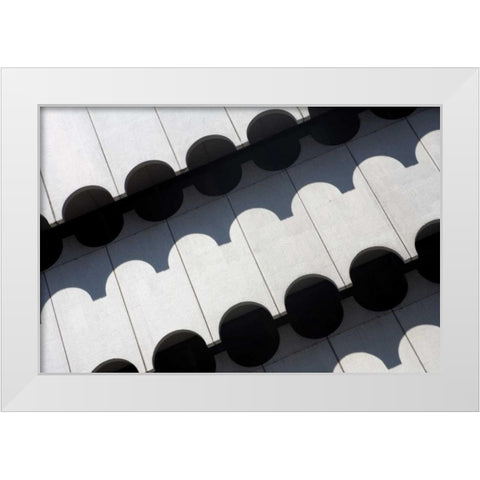 Shadows II White Modern Wood Framed Art Print by Millet, Karyn