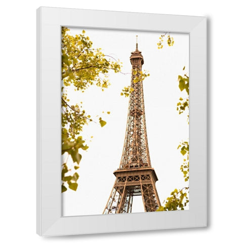 Eiffel Tower II White Modern Wood Framed Art Print by Millet, Karyn