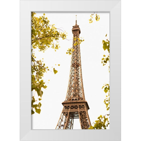 Eiffel Tower II White Modern Wood Framed Art Print by Millet, Karyn