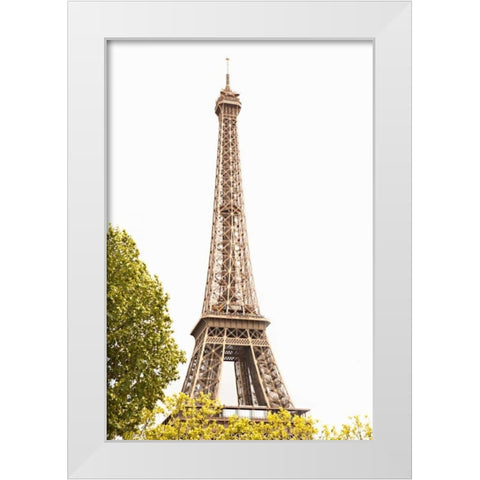 Eiffel Tower III White Modern Wood Framed Art Print by Millet, Karyn