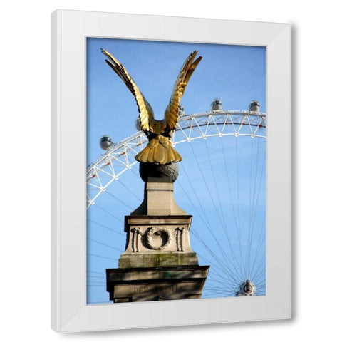 London Eye White Modern Wood Framed Art Print by Millet, Karyn