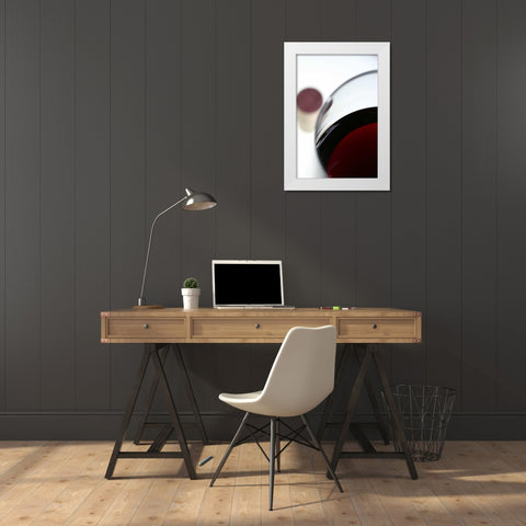 Wine Tasting II White Modern Wood Framed Art Print by Millet, Karyn