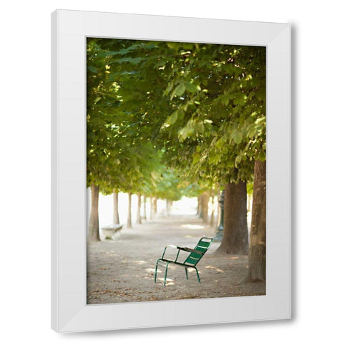 Place to Sit III White Modern Wood Framed Art Print by Millet, Karyn