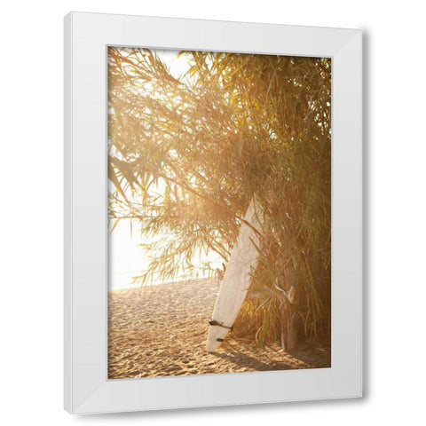 Tropical Oasis V White Modern Wood Framed Art Print by Millet, Karyn