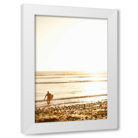 Tropical Oasis VI White Modern Wood Framed Art Print by Millet, Karyn