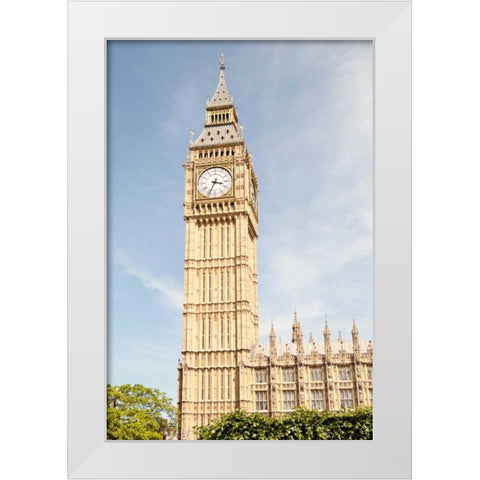 Big Ben III White Modern Wood Framed Art Print by Millet, Karyn