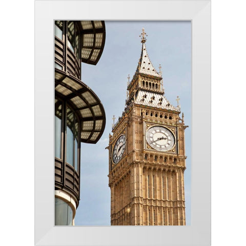 Big Ben V White Modern Wood Framed Art Print by Millet, Karyn