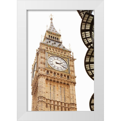 Big Ben VII White Modern Wood Framed Art Print by Millet, Karyn
