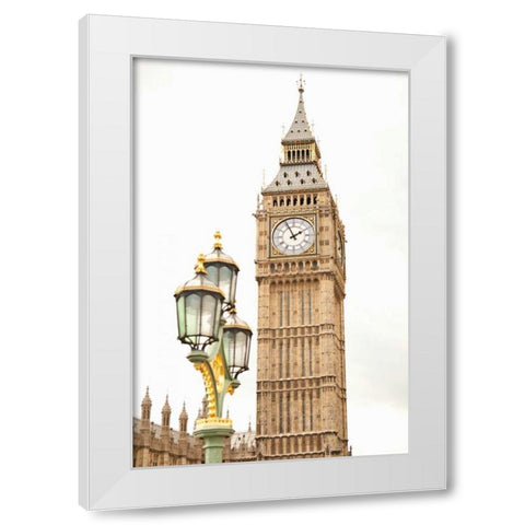 Big Ben XI White Modern Wood Framed Art Print by Millet, Karyn