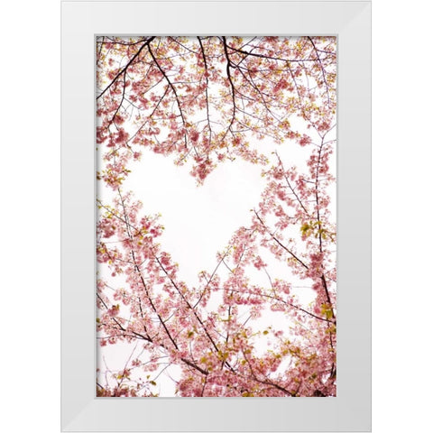 Heart in the Trees I White Modern Wood Framed Art Print by Millet, Karyn