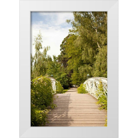 Secret Garden IV White Modern Wood Framed Art Print by Millet, Karyn