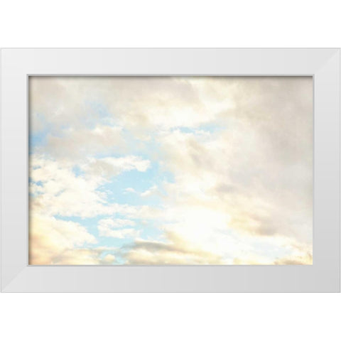 In the Clouds I White Modern Wood Framed Art Print by Millet, Karyn