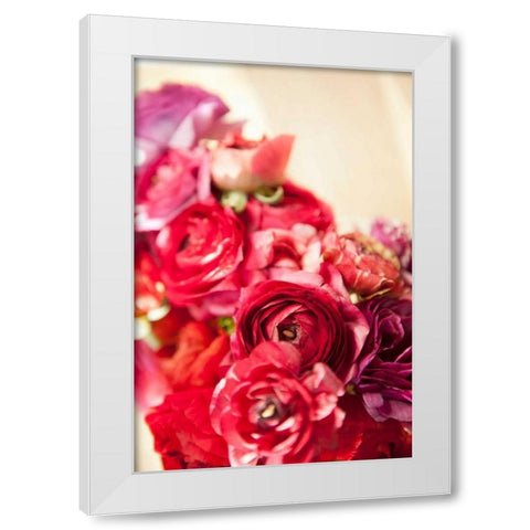 Peony Bouquet I White Modern Wood Framed Art Print by Millet, Karyn