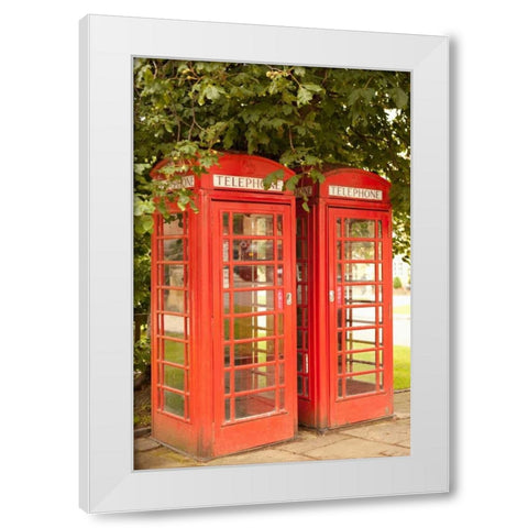 London Calling I White Modern Wood Framed Art Print by Millet, Karyn