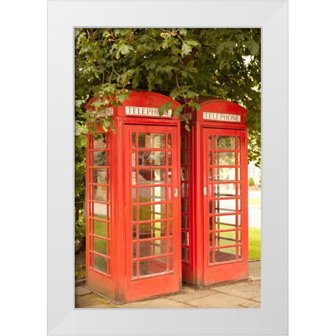 London Calling I White Modern Wood Framed Art Print by Millet, Karyn