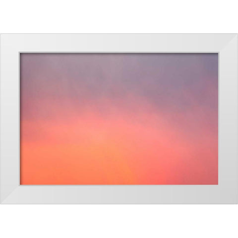 Sunset Sky I White Modern Wood Framed Art Print by Millet, Karyn