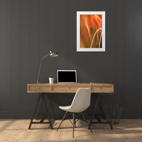 Copper Curves I White Modern Wood Framed Art Print by Millet, Karyn