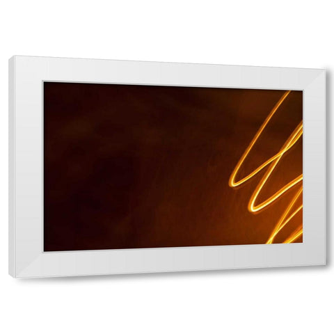 Dancing Lights II White Modern Wood Framed Art Print by Millet, Karyn