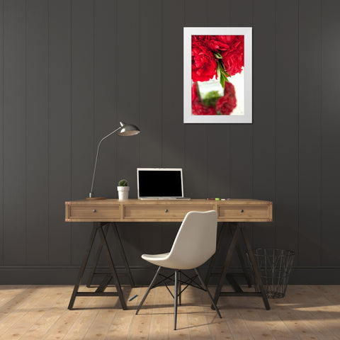 Ranunculus I White Modern Wood Framed Art Print by Millet, Karyn