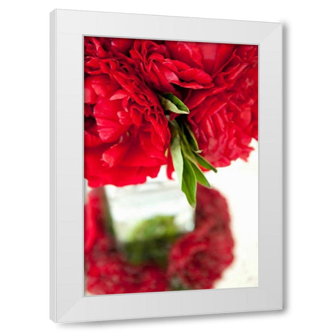 Ranunculus I White Modern Wood Framed Art Print by Millet, Karyn