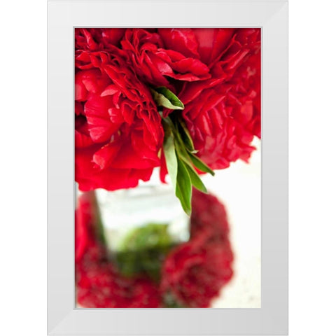 Ranunculus I White Modern Wood Framed Art Print by Millet, Karyn