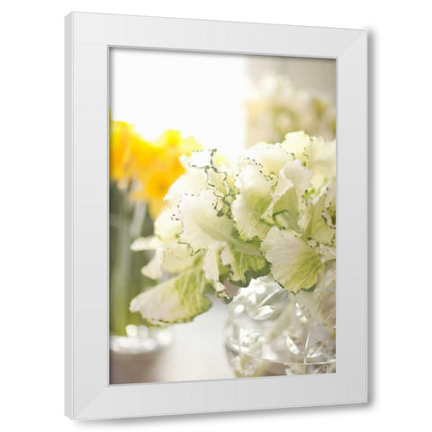 White Bouquet White Modern Wood Framed Art Print by Millet, Karyn