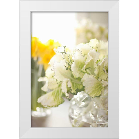 White Bouquet White Modern Wood Framed Art Print by Millet, Karyn